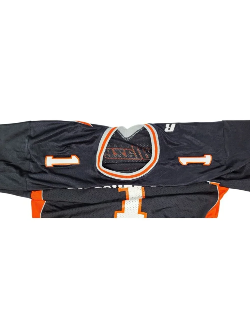 Vintage Utah Blaze Arena Football Jersey Russell XL Black Orange Discover Card - Picture 14 of 16